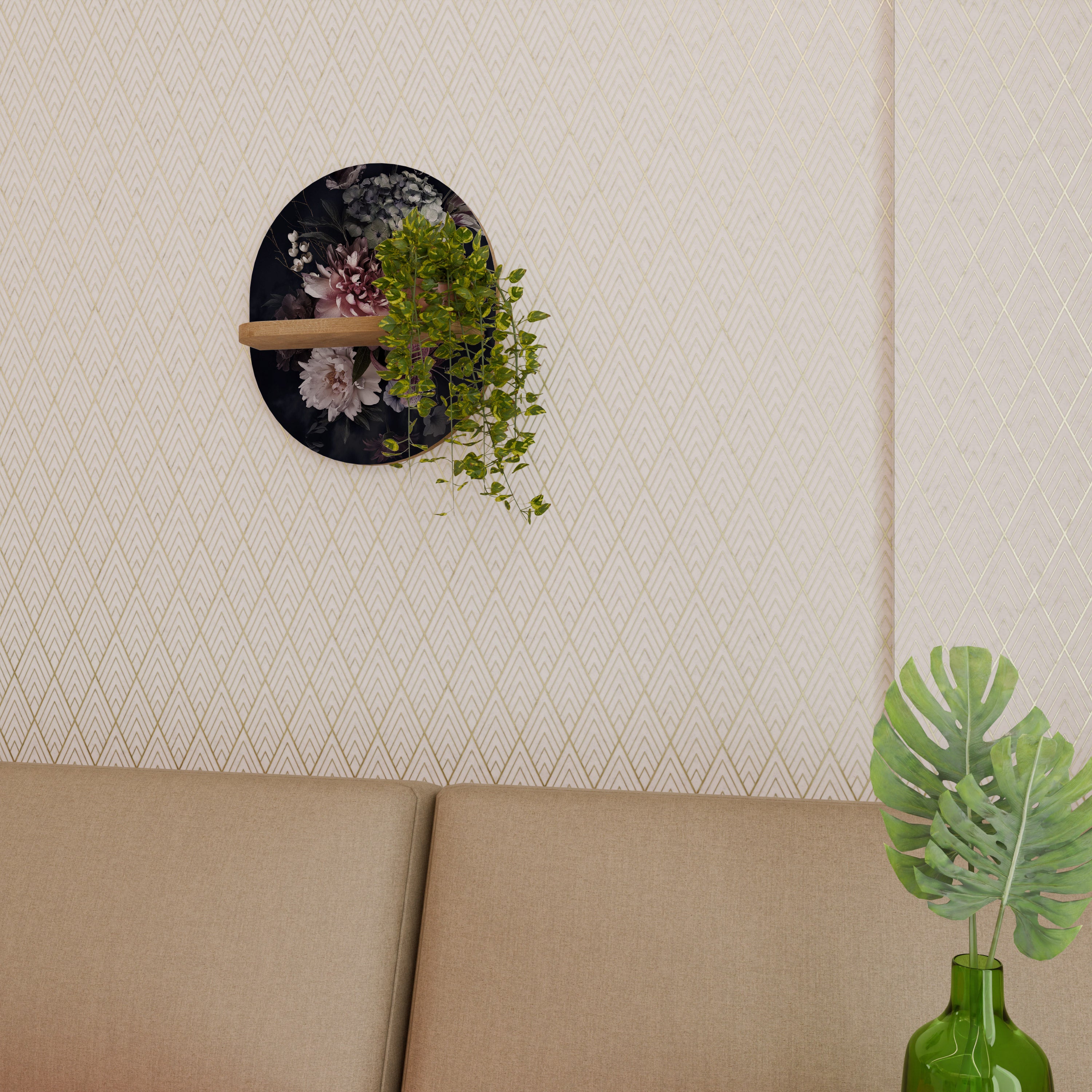 PURE BLOSSOM Decorative Art Shelf