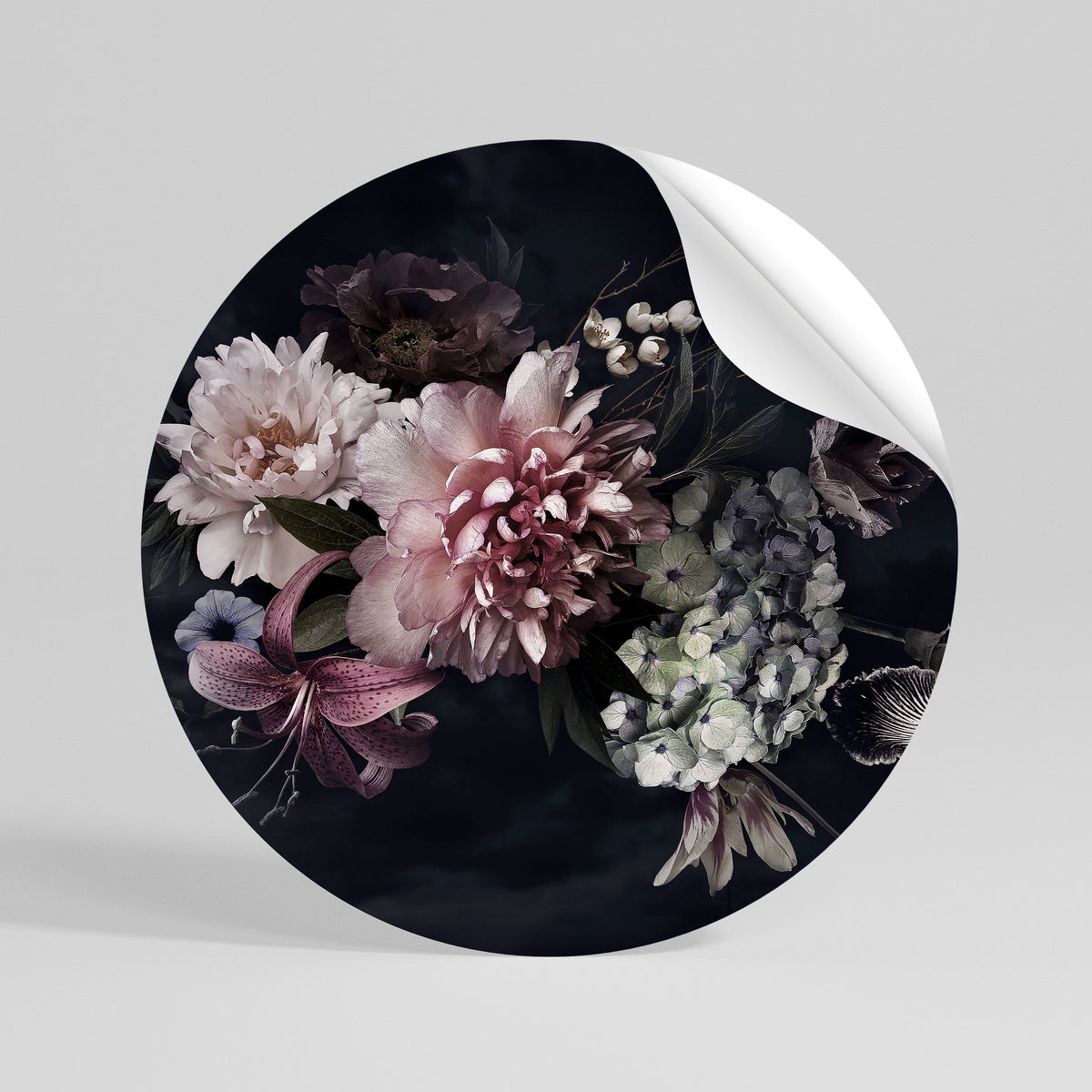 PURE BLOSSOM Αυτοκόλλητη Αφίσα στρογγυλή