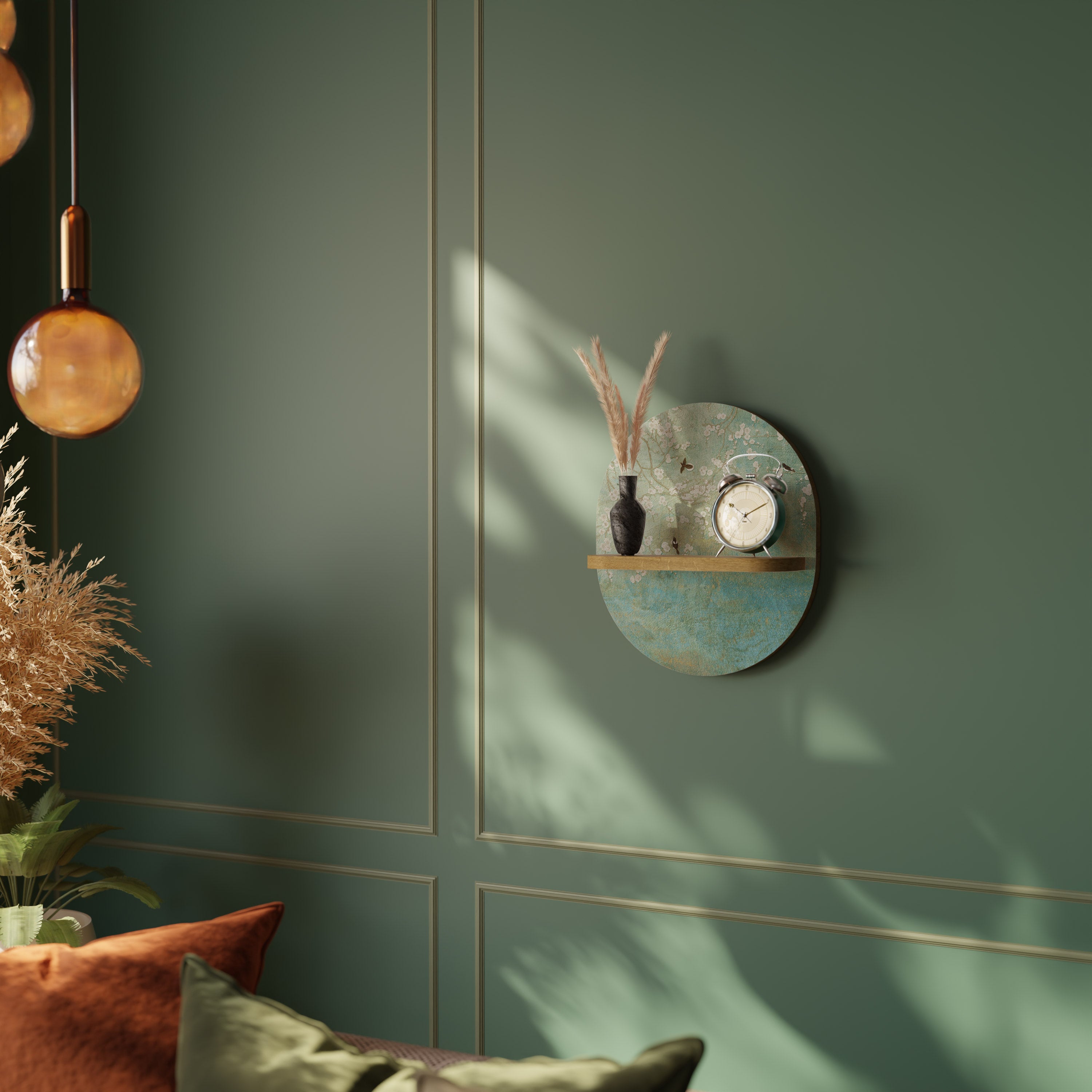 BLOOMING CHARM Decorative Art Shelf