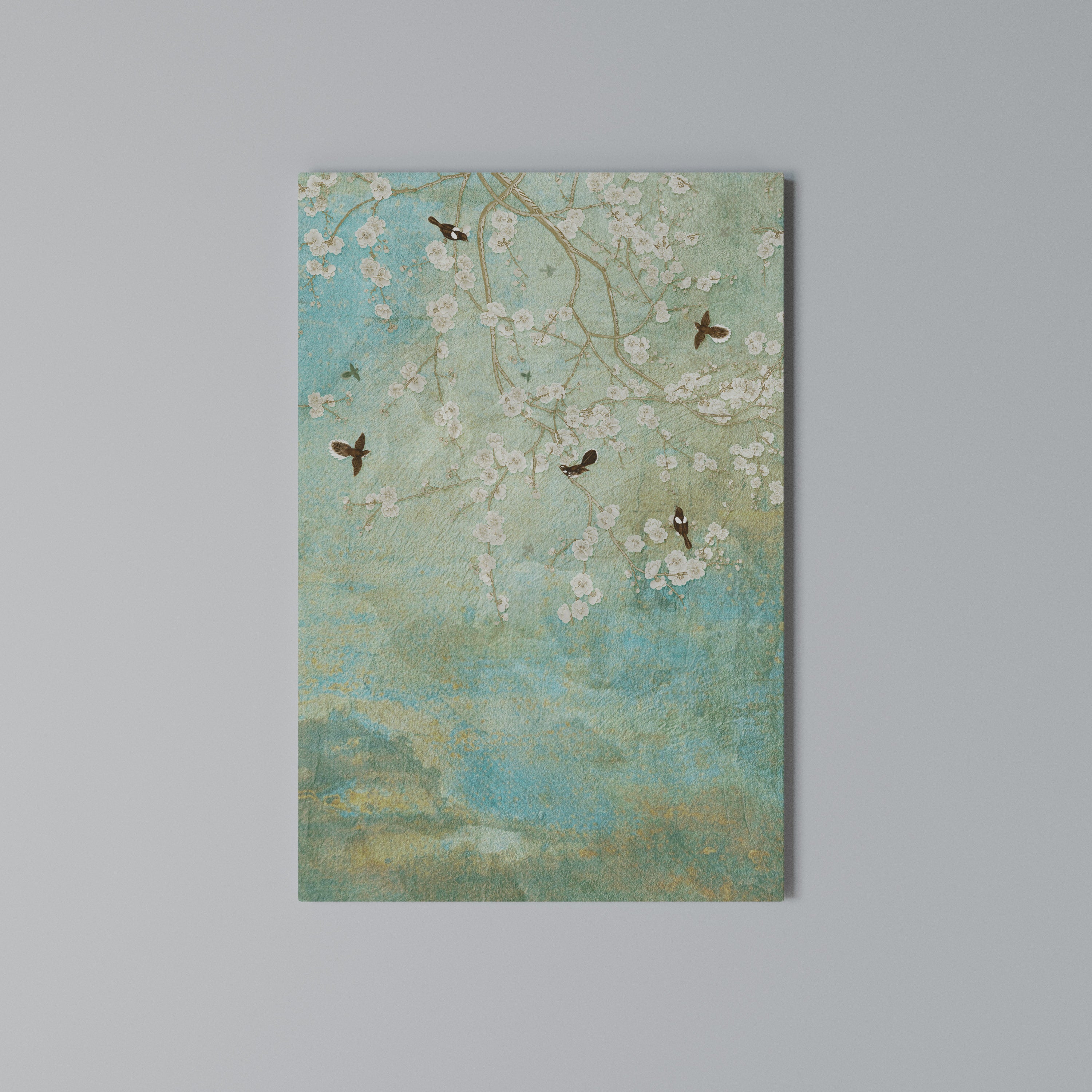 BLOOMING CHARM Vertical Canvas Print