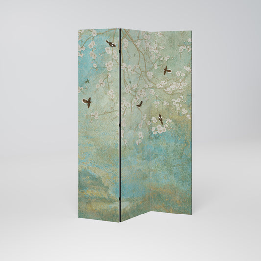 BLOOMING CHARM Dekorativ rumsavdelare – 3 paneler