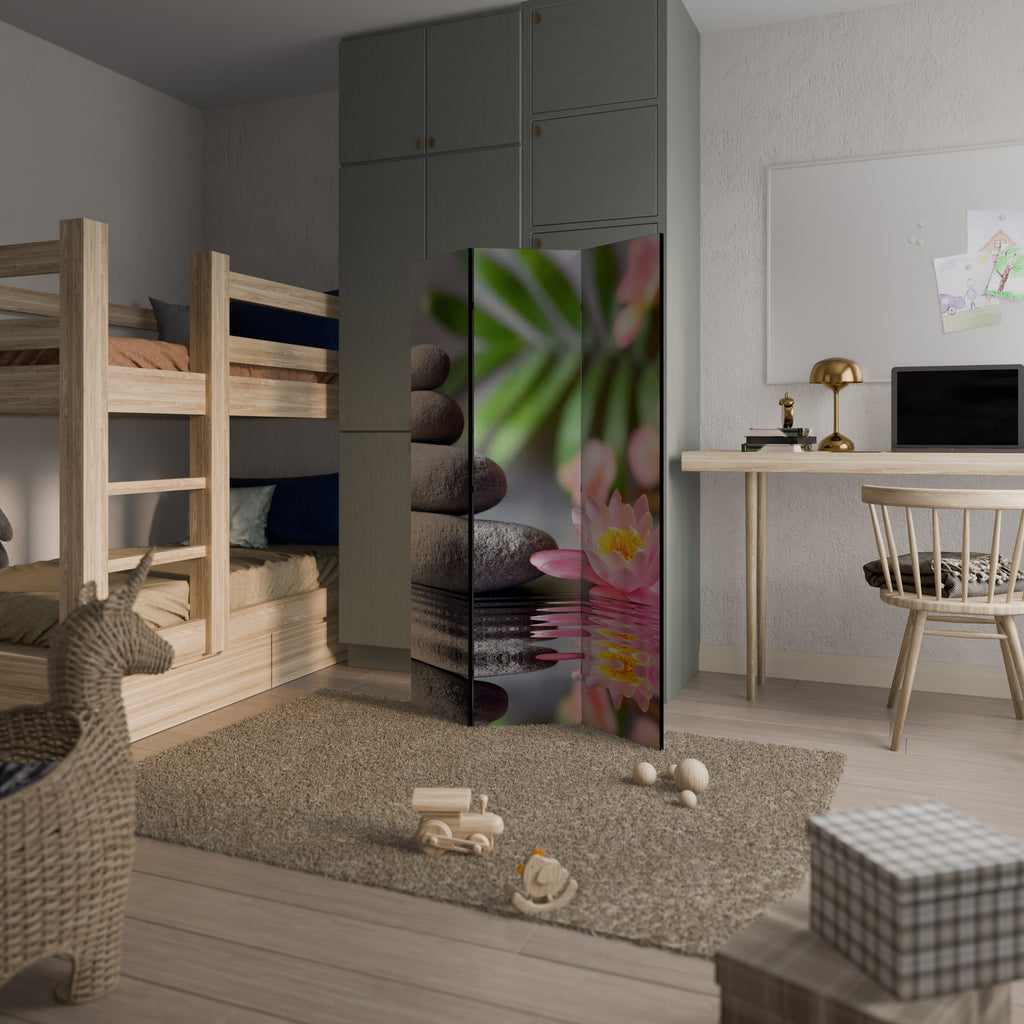 CALMING REFLECTIONS 3-Panel Room Divider