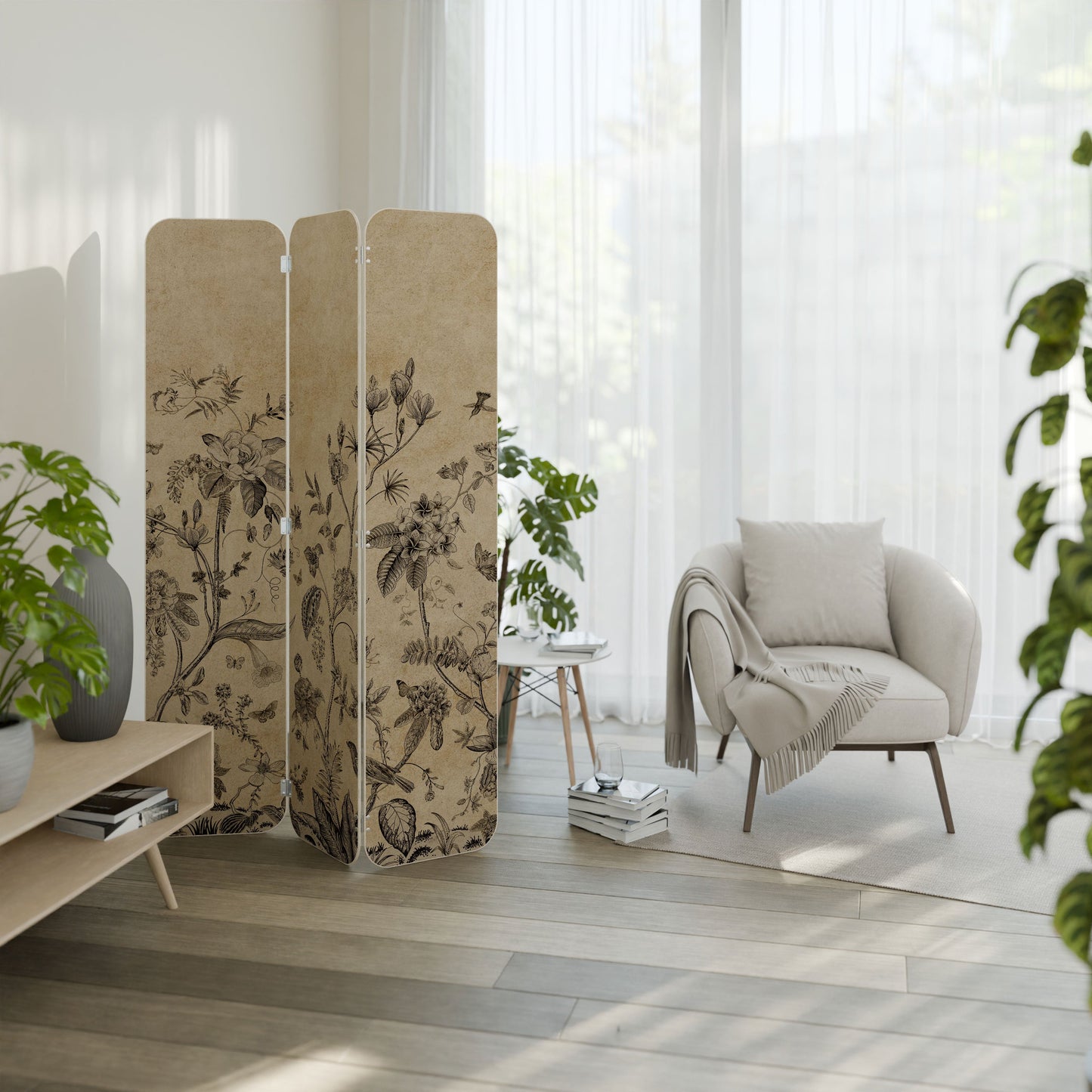 GLADE ESSENCE 3-Panel Plywood Room Divider