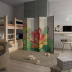 WHISPERING LOTUS BLOOMS Παραβάν με 5 πάνελ