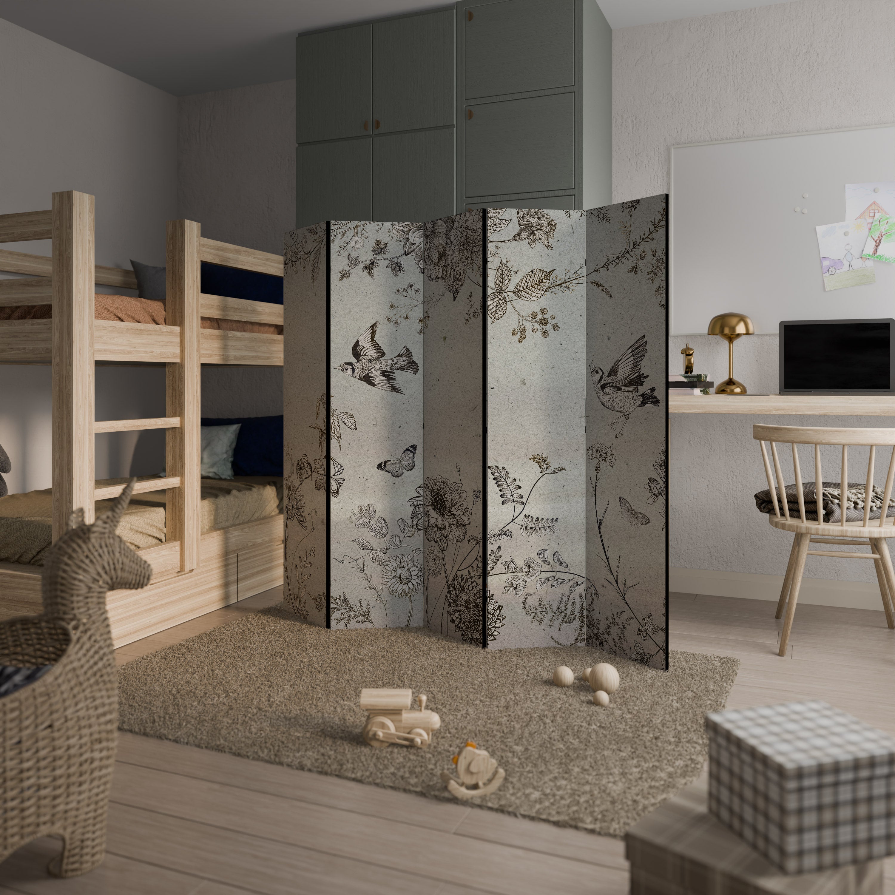 FLY ME TO THE SUN Παραβάν με 5 πάνελ