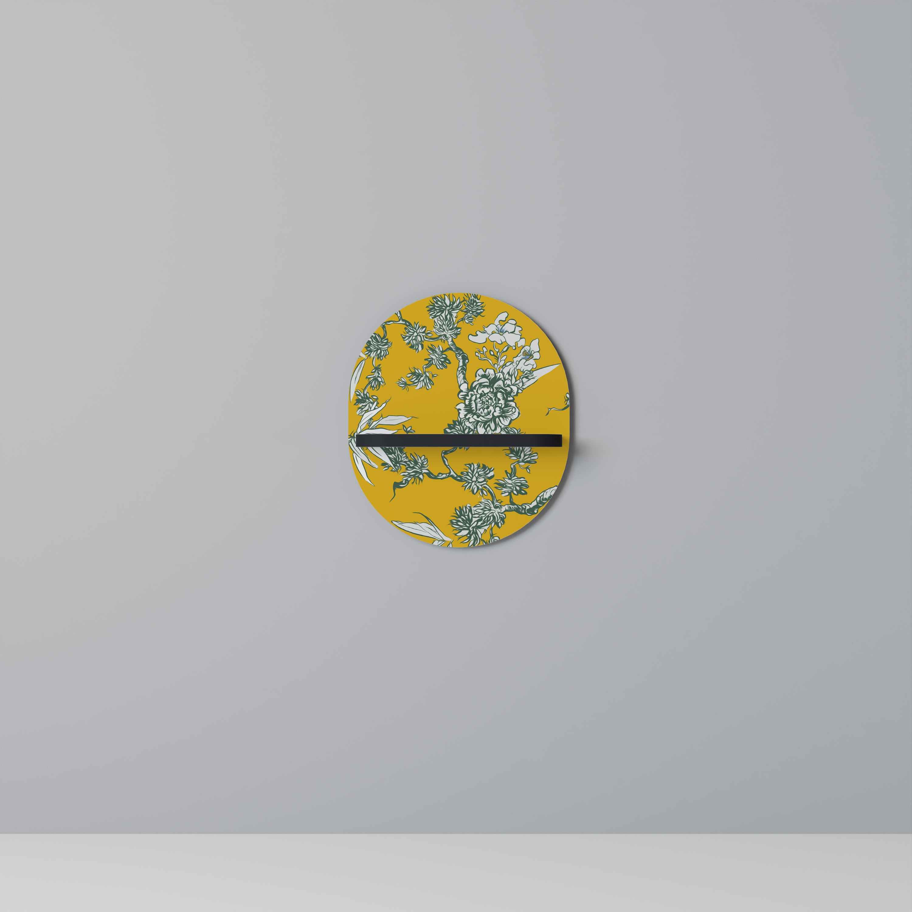 YELLOW CHINOISERIE Decorative Art Shelf