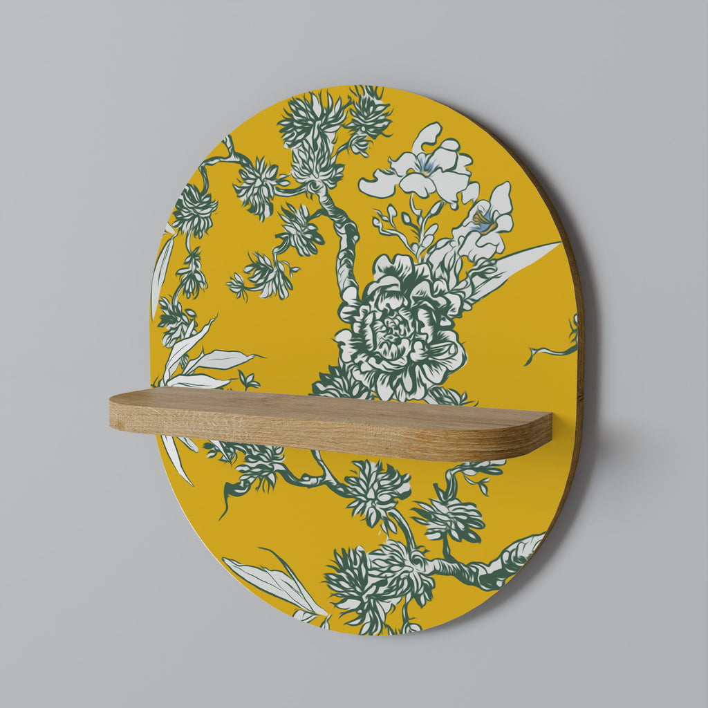 YELLOW CHINOISERIE Decorative Art Shelf