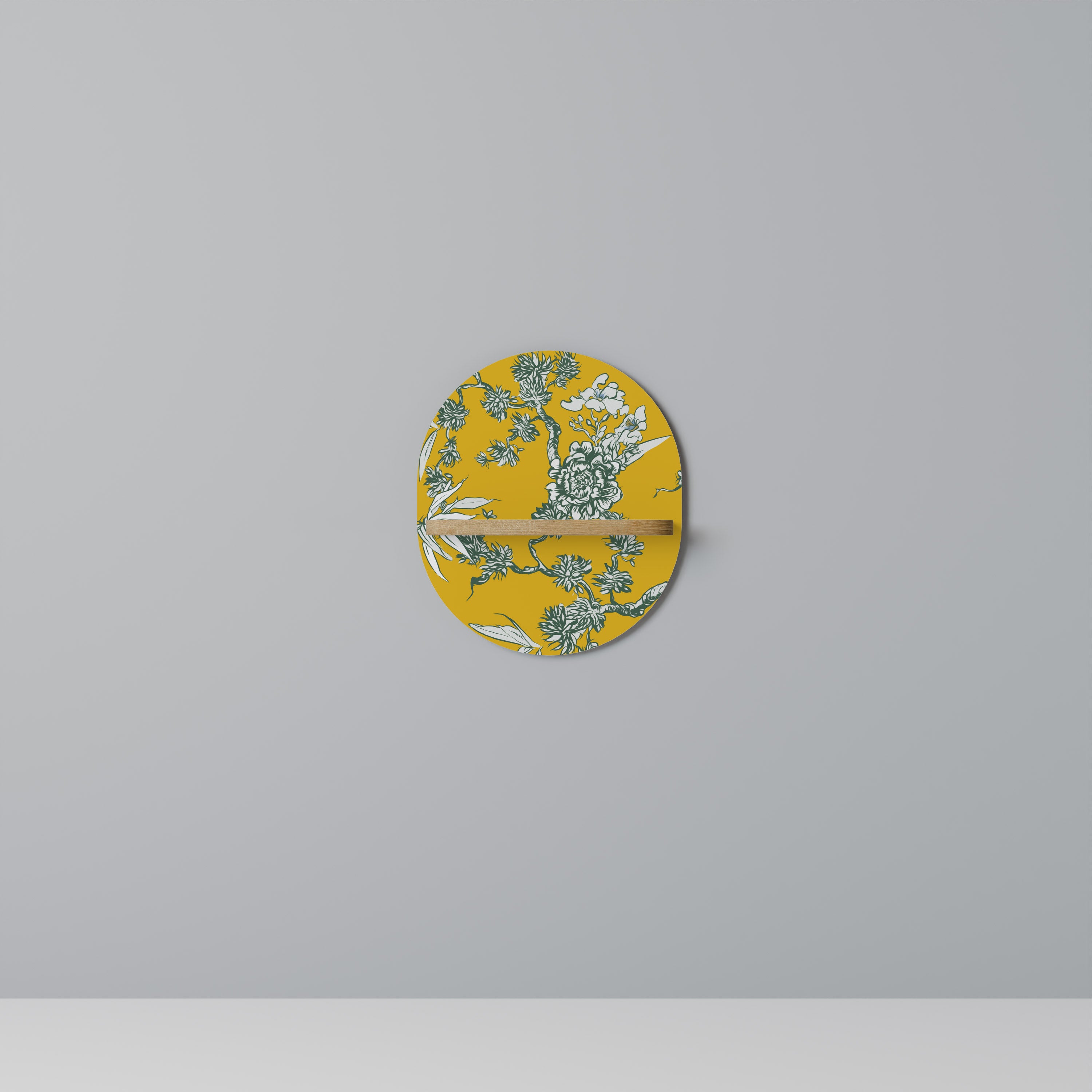 YELLOW CHINOISERIE Decorative Art Shelf