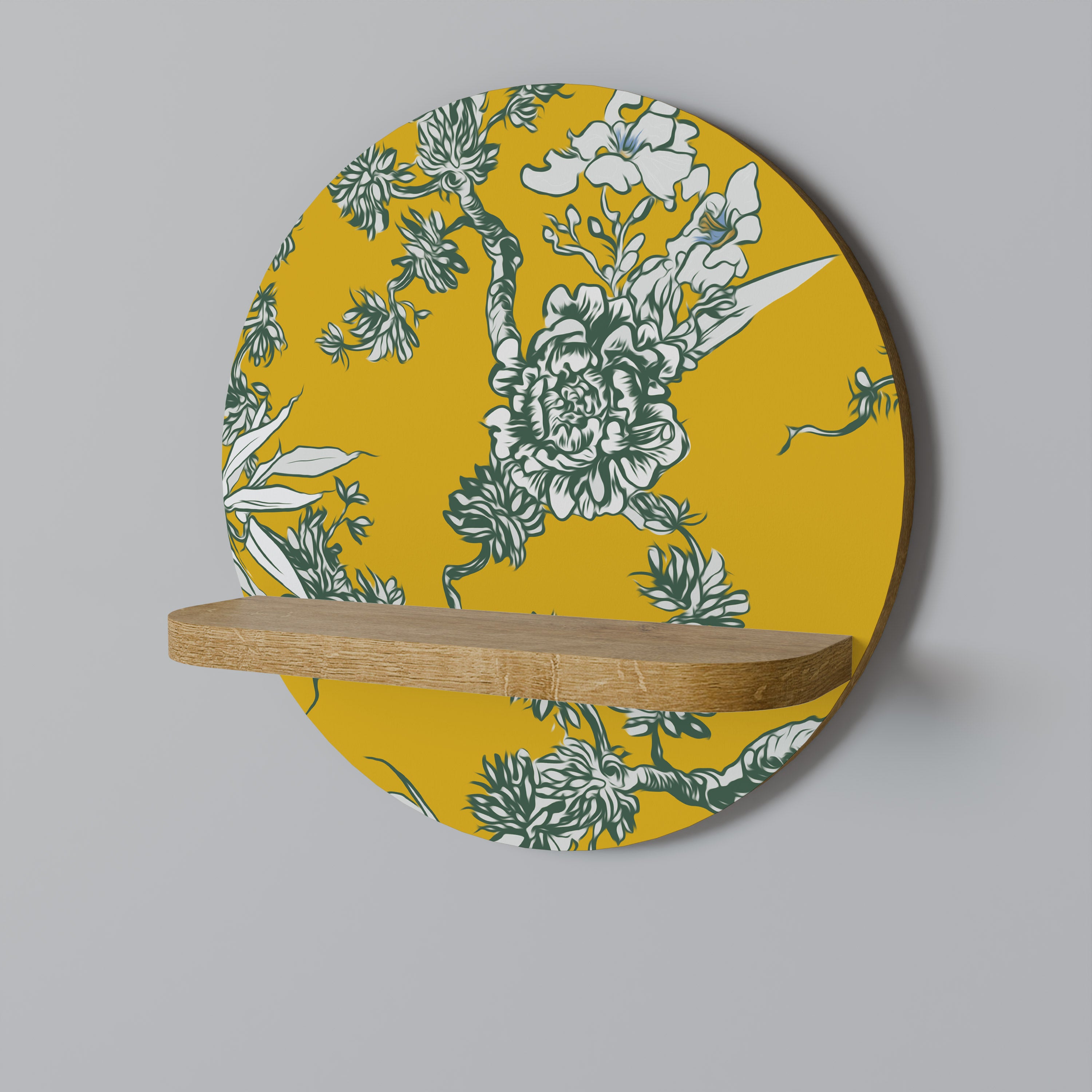YELLOW CHINOISERIE Decorative Art Shelf