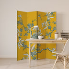YELLOW CHINOISERIE 4-teiliger Paravent