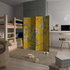 YELLOW CHINOISERIE 4-teiliger Paravent