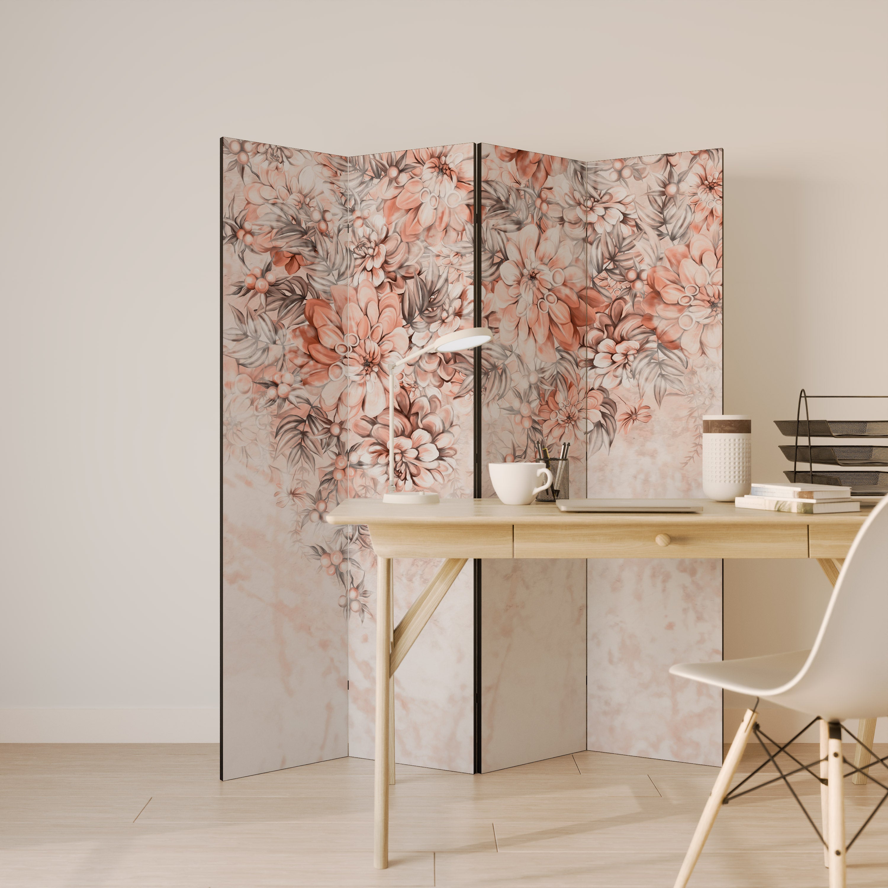 MARBLE GARDEN FANTASY 4-Panel Room Divider