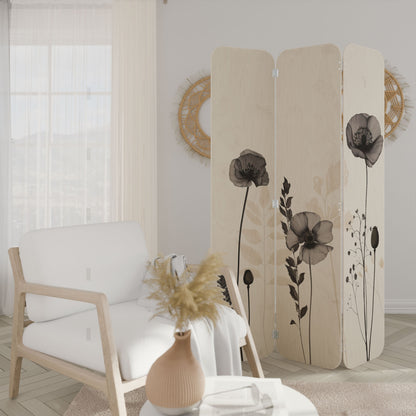 POPPY ALLURE 3-Panel Plywood Room Divider