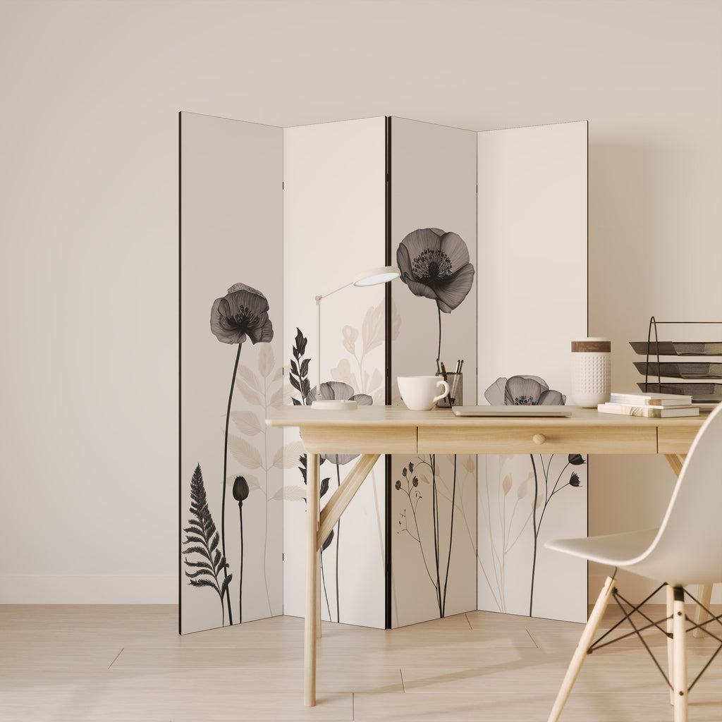 POPPY ALLURE 4-Panel Room Divider