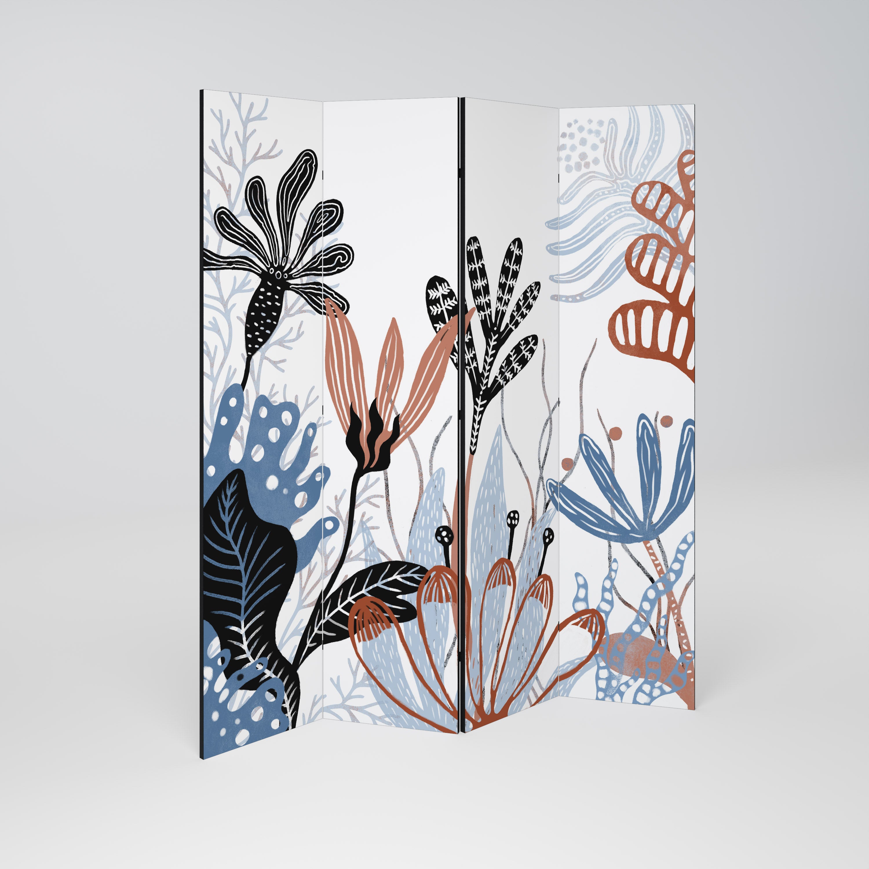ORGANIC ASSEMBLAGE 4-Panel Room Divider
