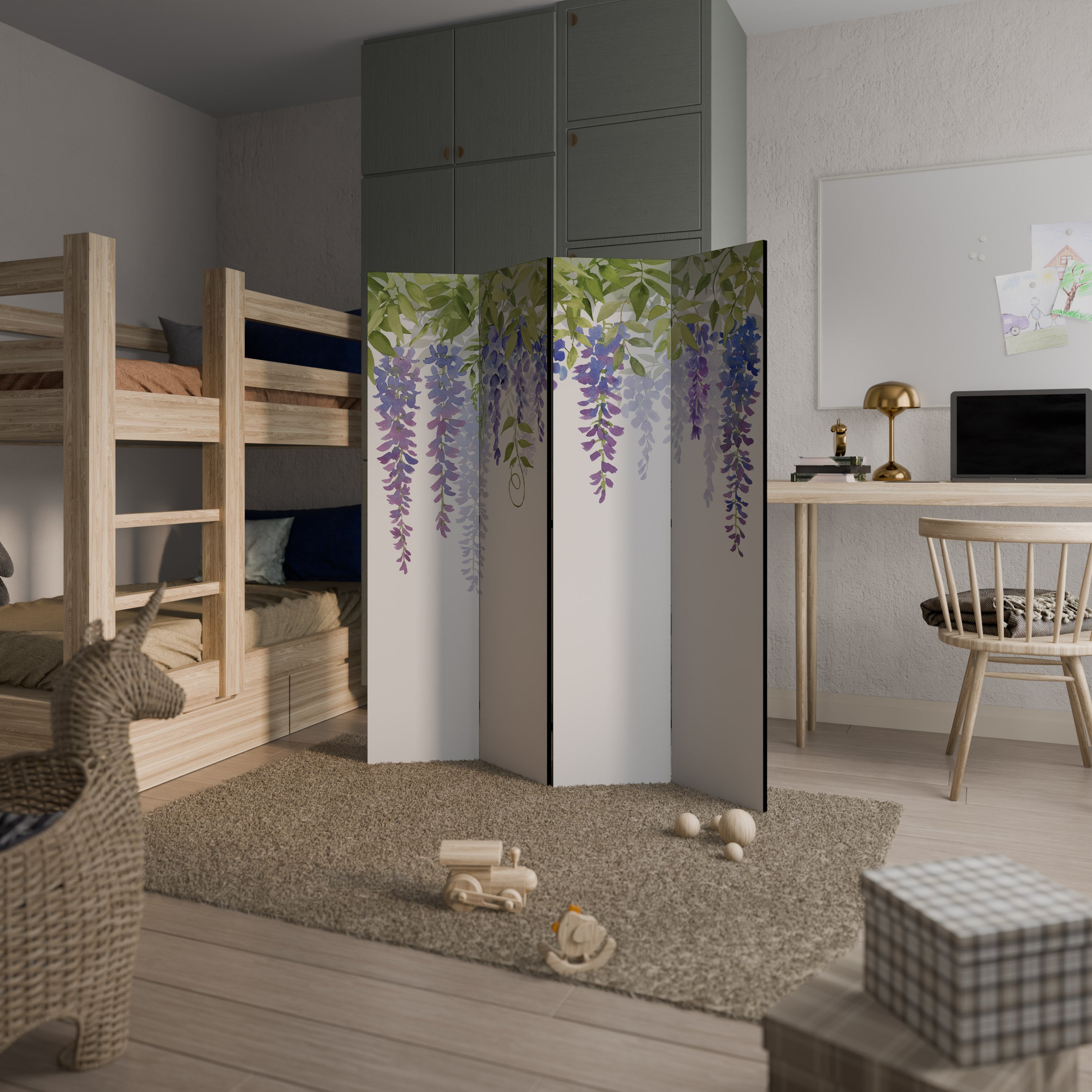 BOTANICAL BREEZE 4-Panel Room Divider