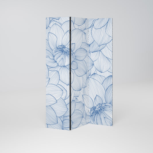 LUSH LINEAR BLOOMS 3-teiliger Paravent