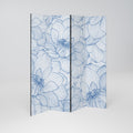 LUSH LINEAR BLOOMS 4-teiliger Paravent