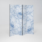 LUSH LINEAR BLOOMS 4-teiliger Paravent