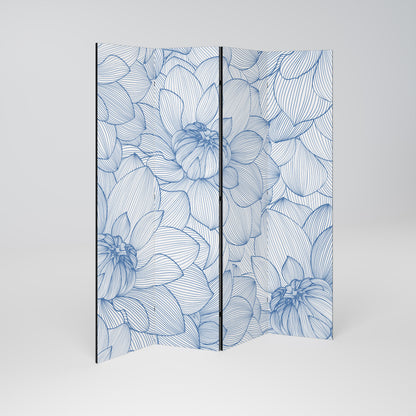 LUSH LINEAR BLOOMS 4-teiliger Paravent