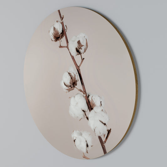 COTTON CLOUDS IN BALANCE Arte de pared redondo