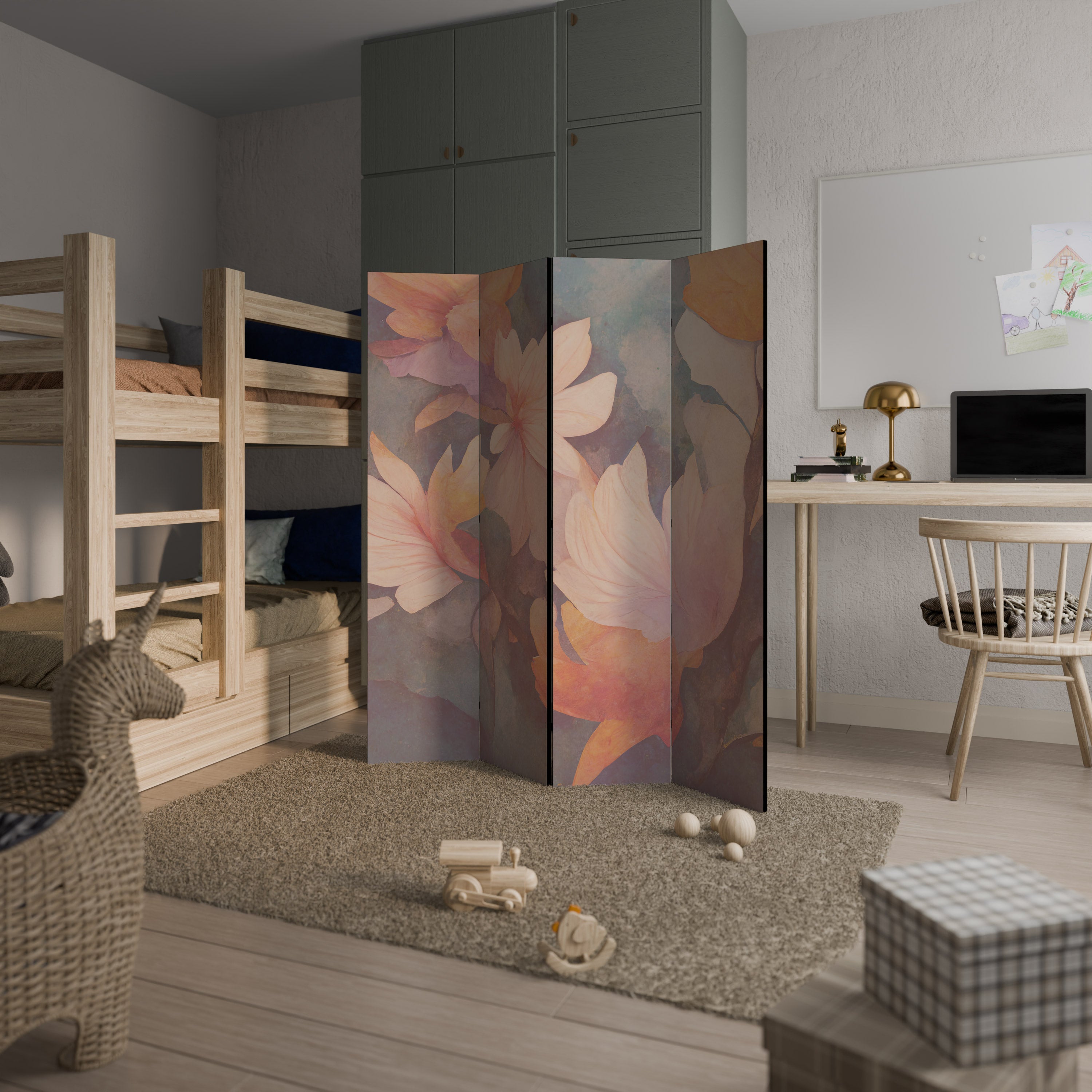 PETAL GRACE 4-Panel Room Divider