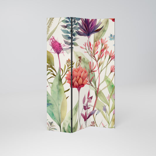HERBAL FIESTA 3-Panel Room Divider