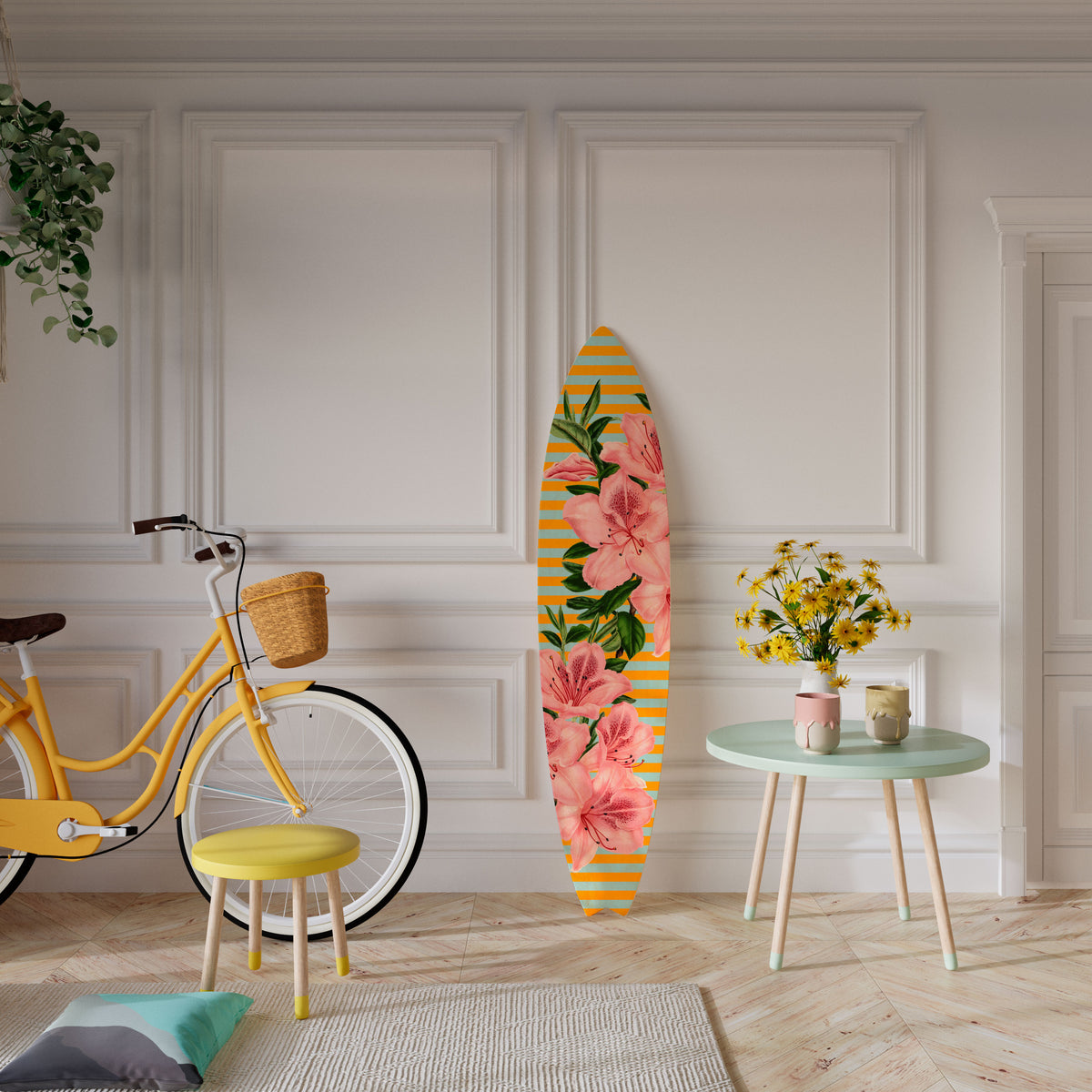 FRAGILE BEAUTY Deko-Surfboard