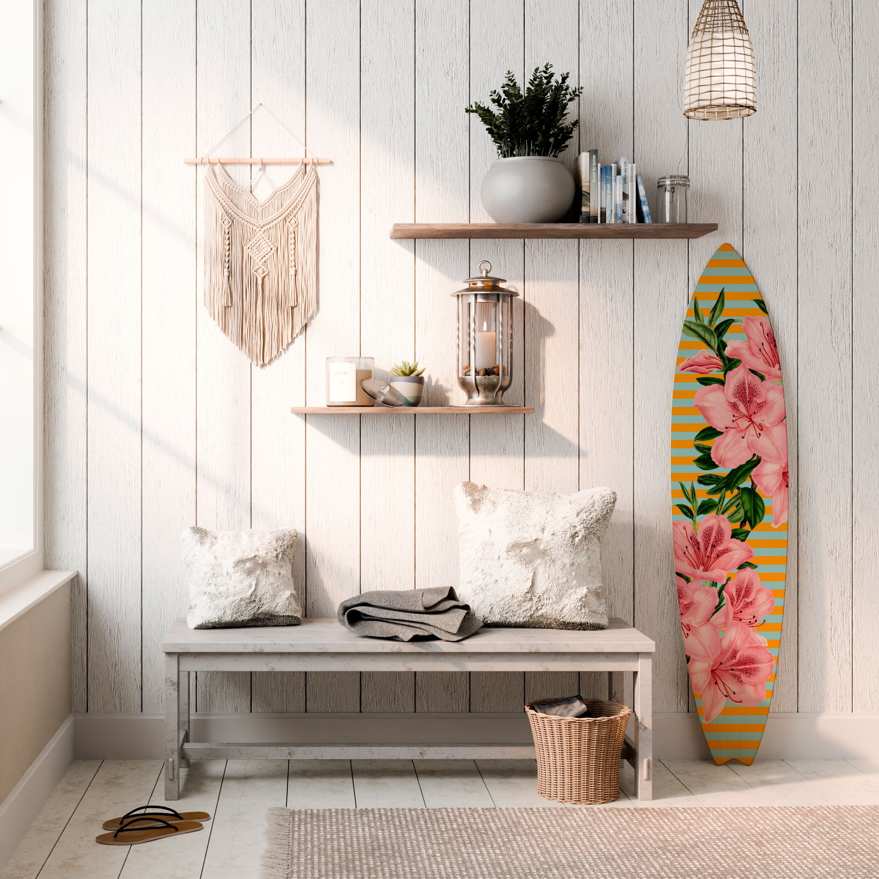 FRAGILE BEAUTY Deko-Surfboard