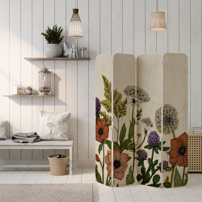 SPROUT ELEGANCE 4-Panel Plywood Room Divider