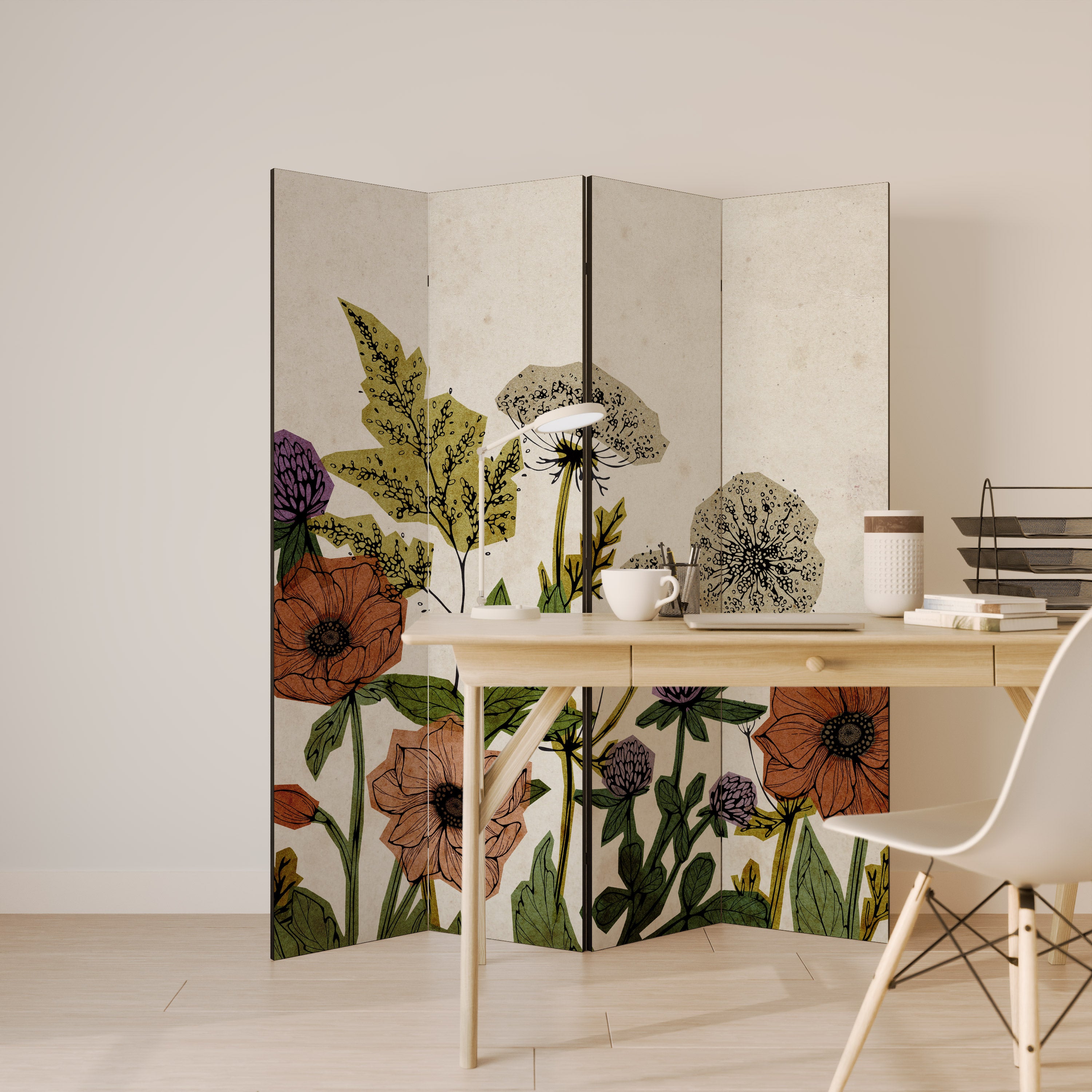 SPROUT ELEGANCE 4-Panel Room Divider