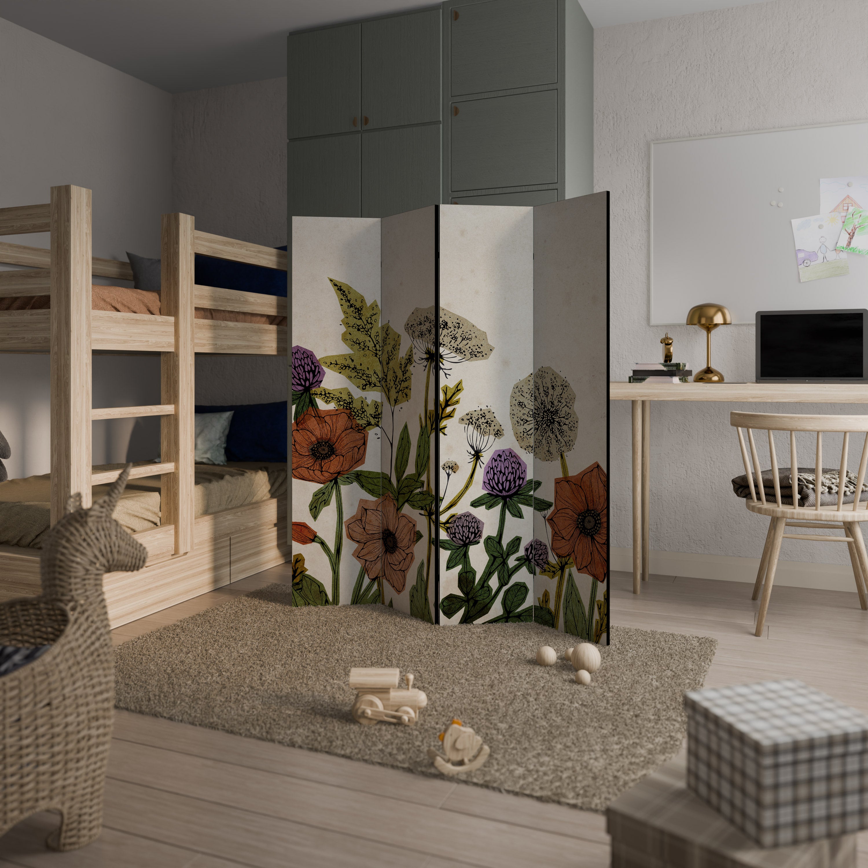 SPROUT ELEGANCE 4-Panel Room Divider