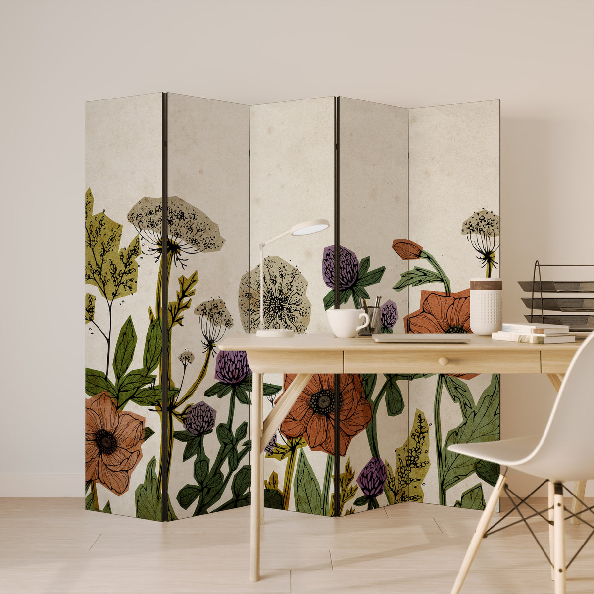 SPROUT ELEGANCE Biombo de 5 paneles