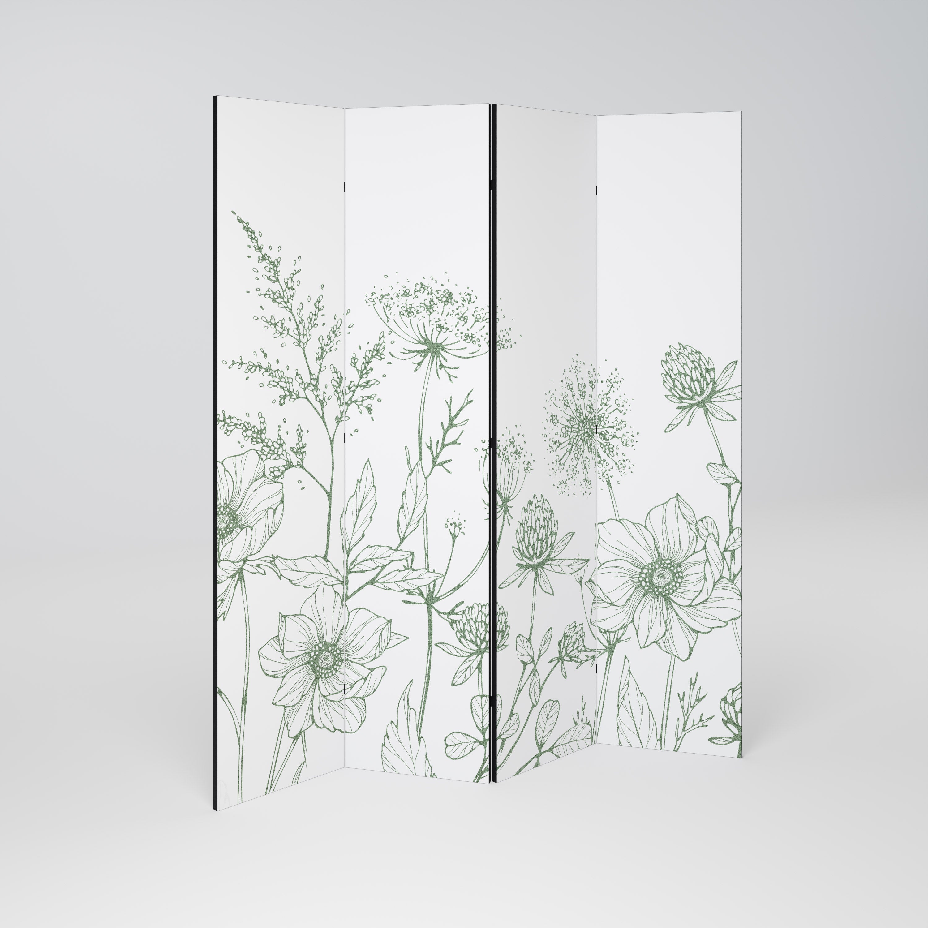 WILDER BEAUTY 4-Panel Room Divider