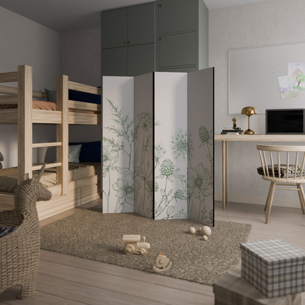 WILDER BEAUTY 4-teiliger Paravent