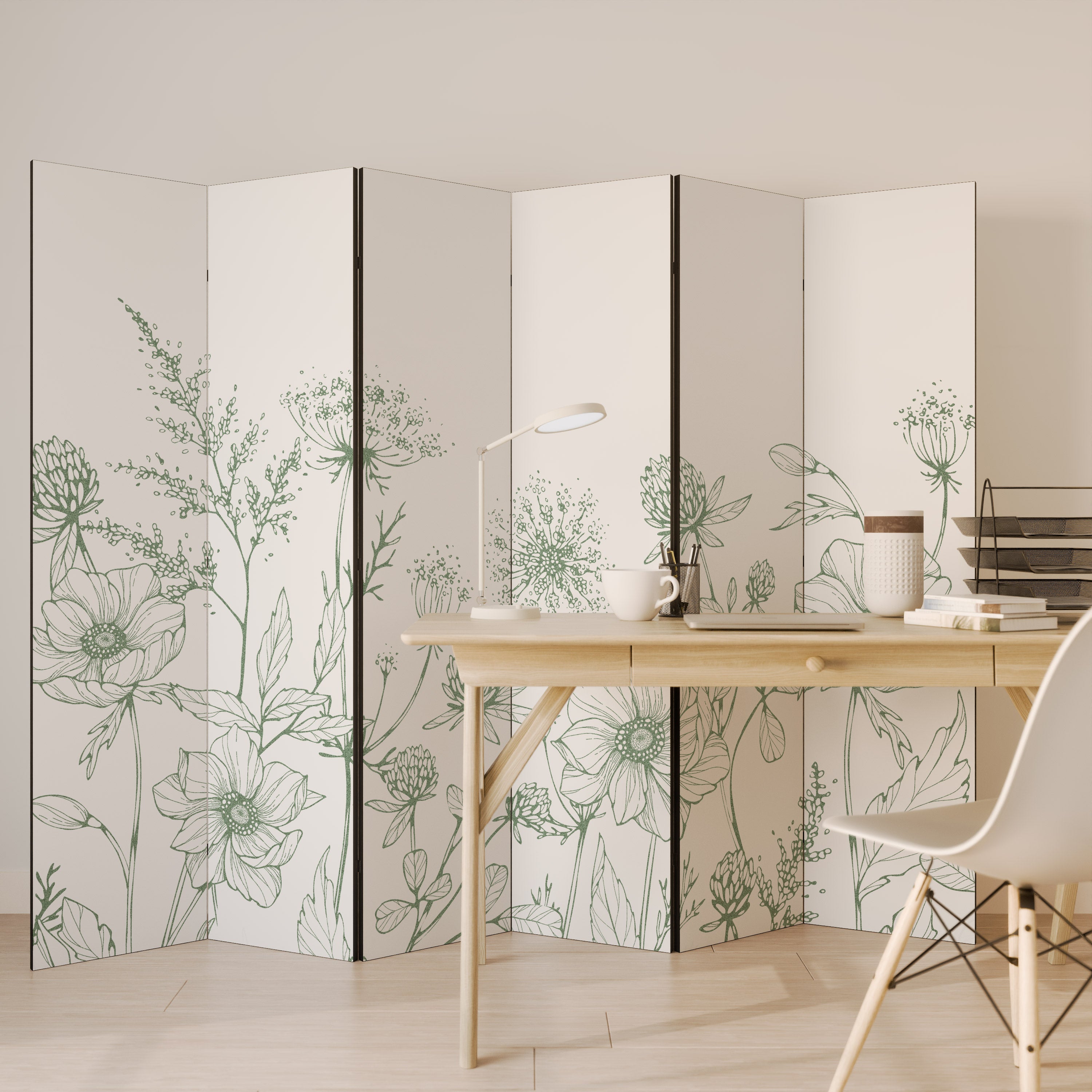 WILDER BEAUTY 6-Panel Room Divider