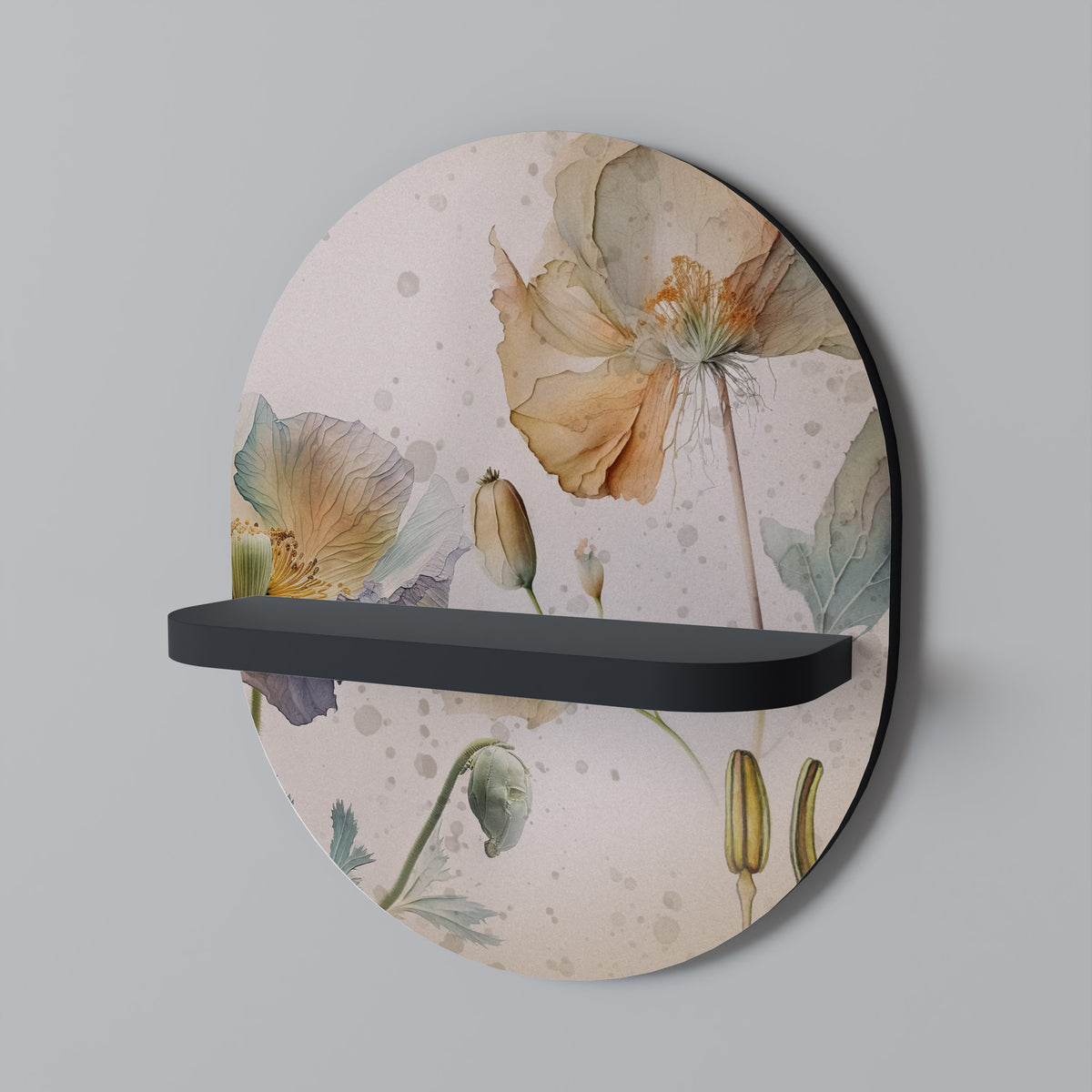 SOFTEN POPPY Art Shelf