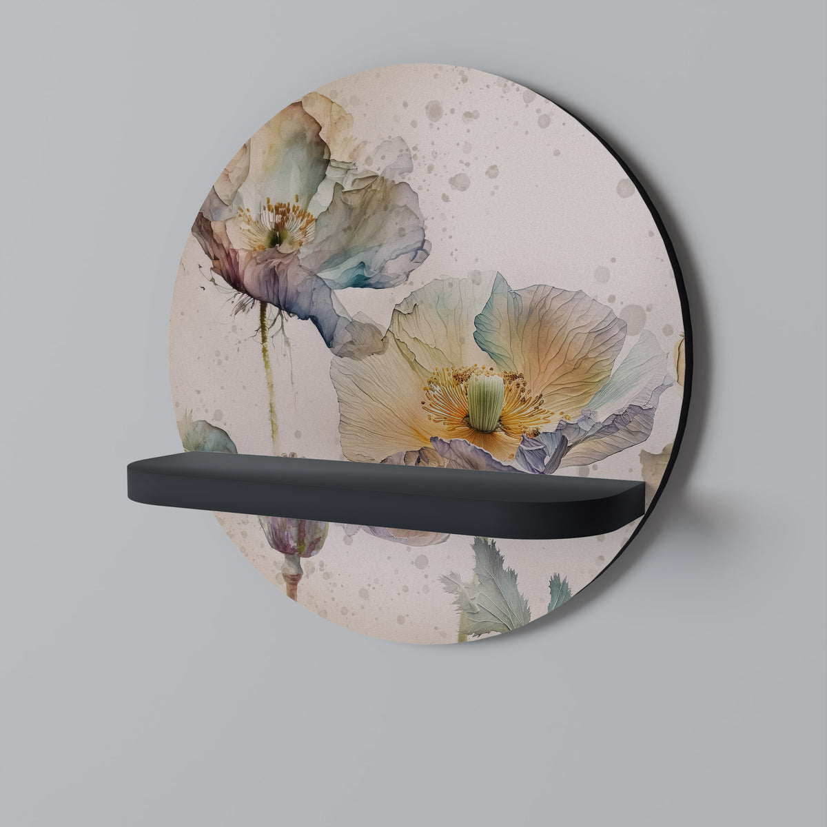 SOFTEN POPPY Art Shelf