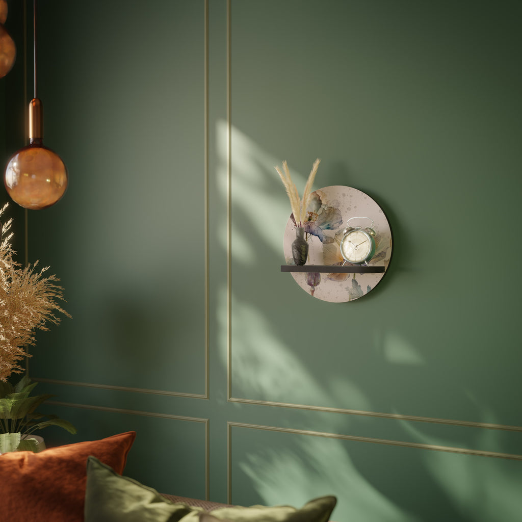 SOFTEN POPPY Decorative Art Shelf