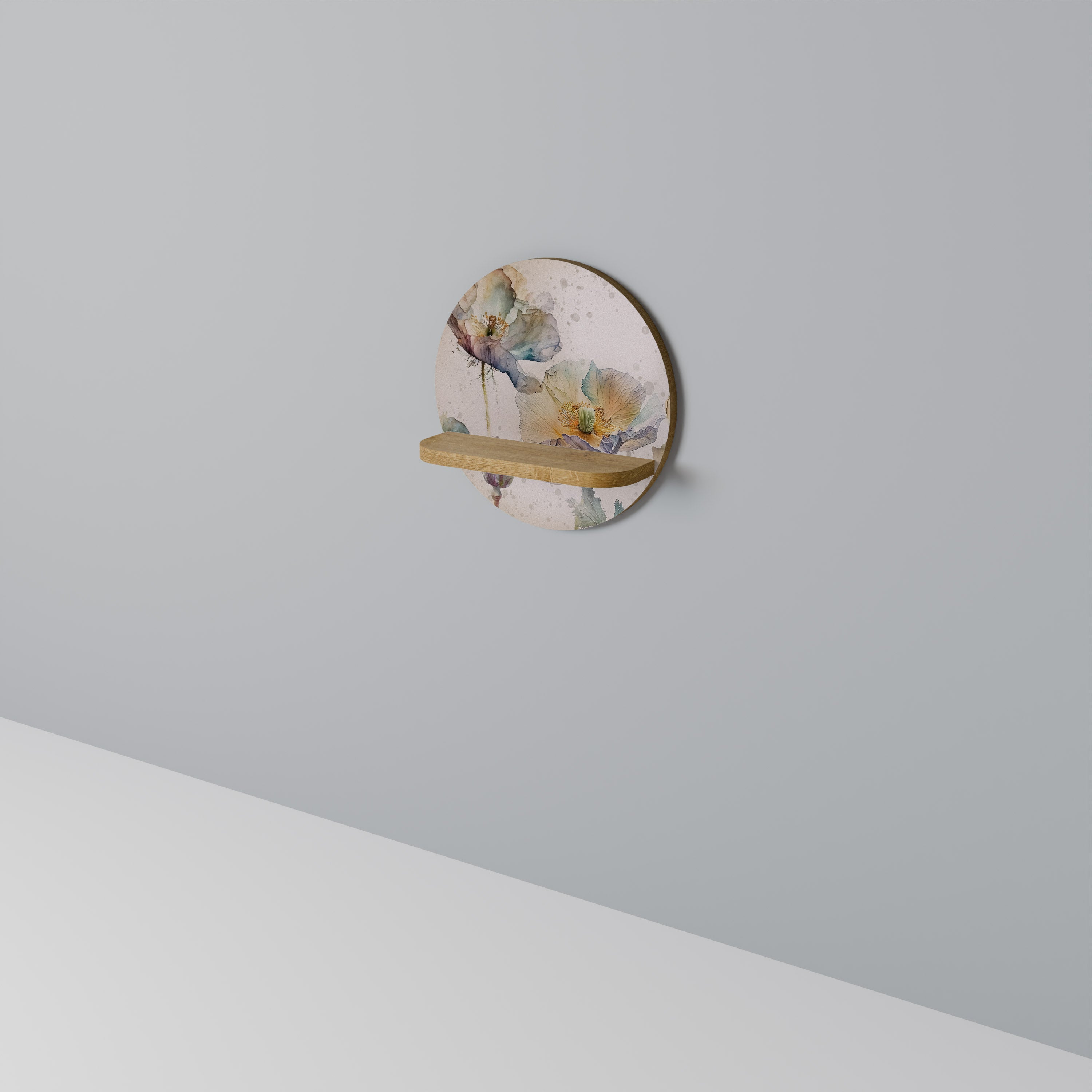 SOFTEN POPPY Art Shelf