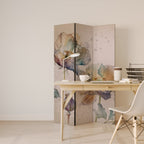 SOFTEN POPPY Dekorativ rumsavdelare – 3 paneler