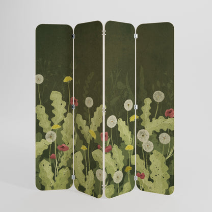 DANDELION AMUSE 4-Panel Plywood Room Divider