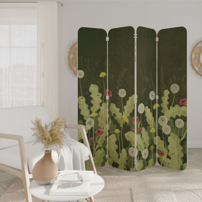 DANDELION AMUSE 4-Panel Plywood Room Divider