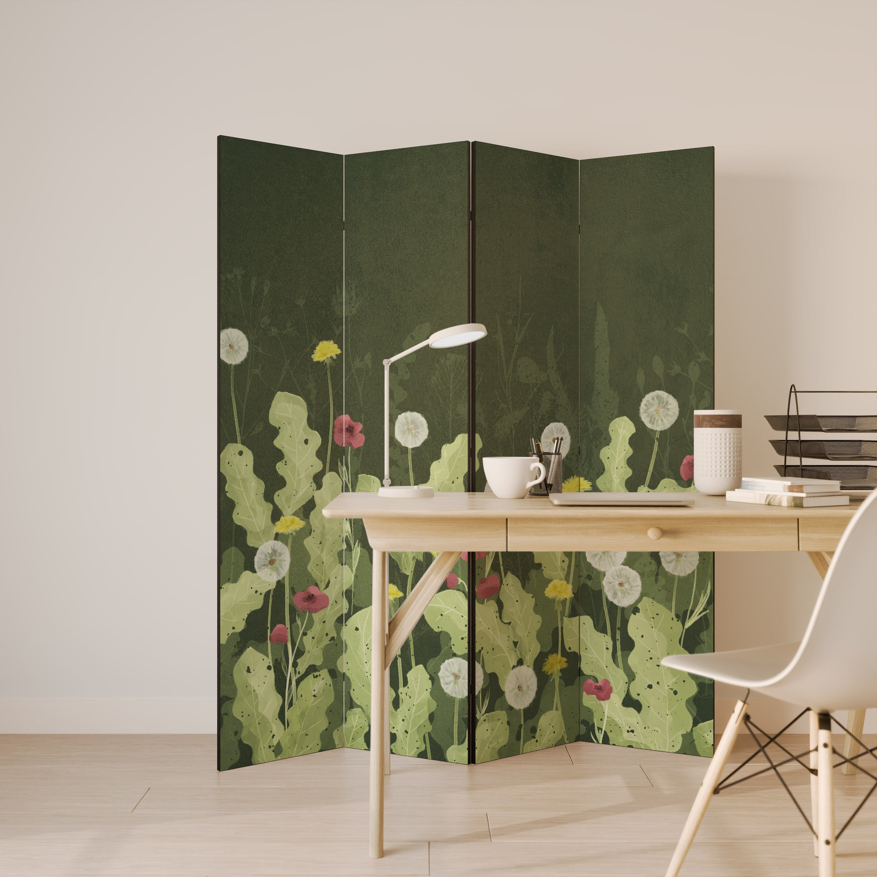 DANDELION AMUSE 4-Panel Room Divider