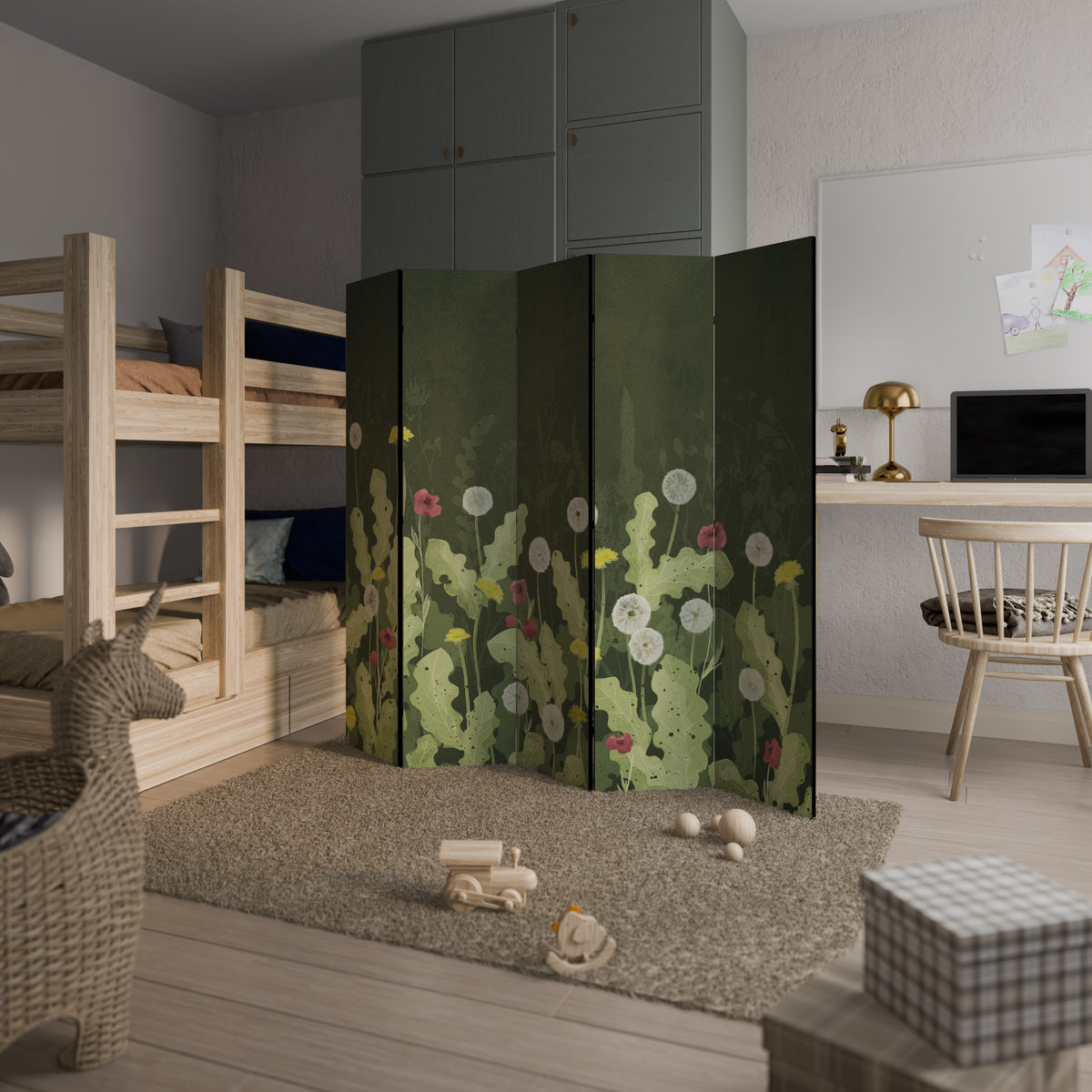 DANDELION AMUSE 5-Panel Room Divider