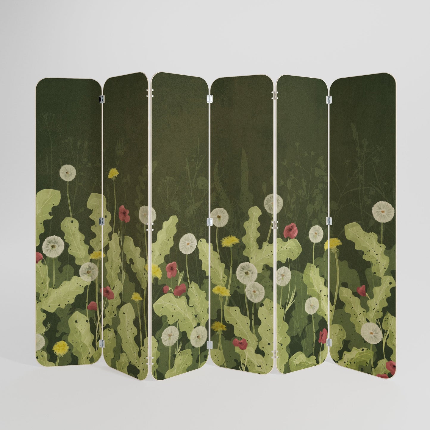 DANDELION AMUSE 6-Panel Plywood Room Divider