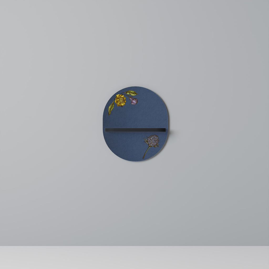 MIDNIGHT FLORA Decorative Art Shelf