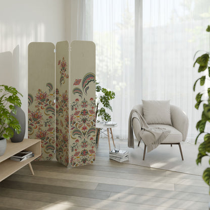 ORGANIC FOLKLORE 3-Panel Plywood Room Divider