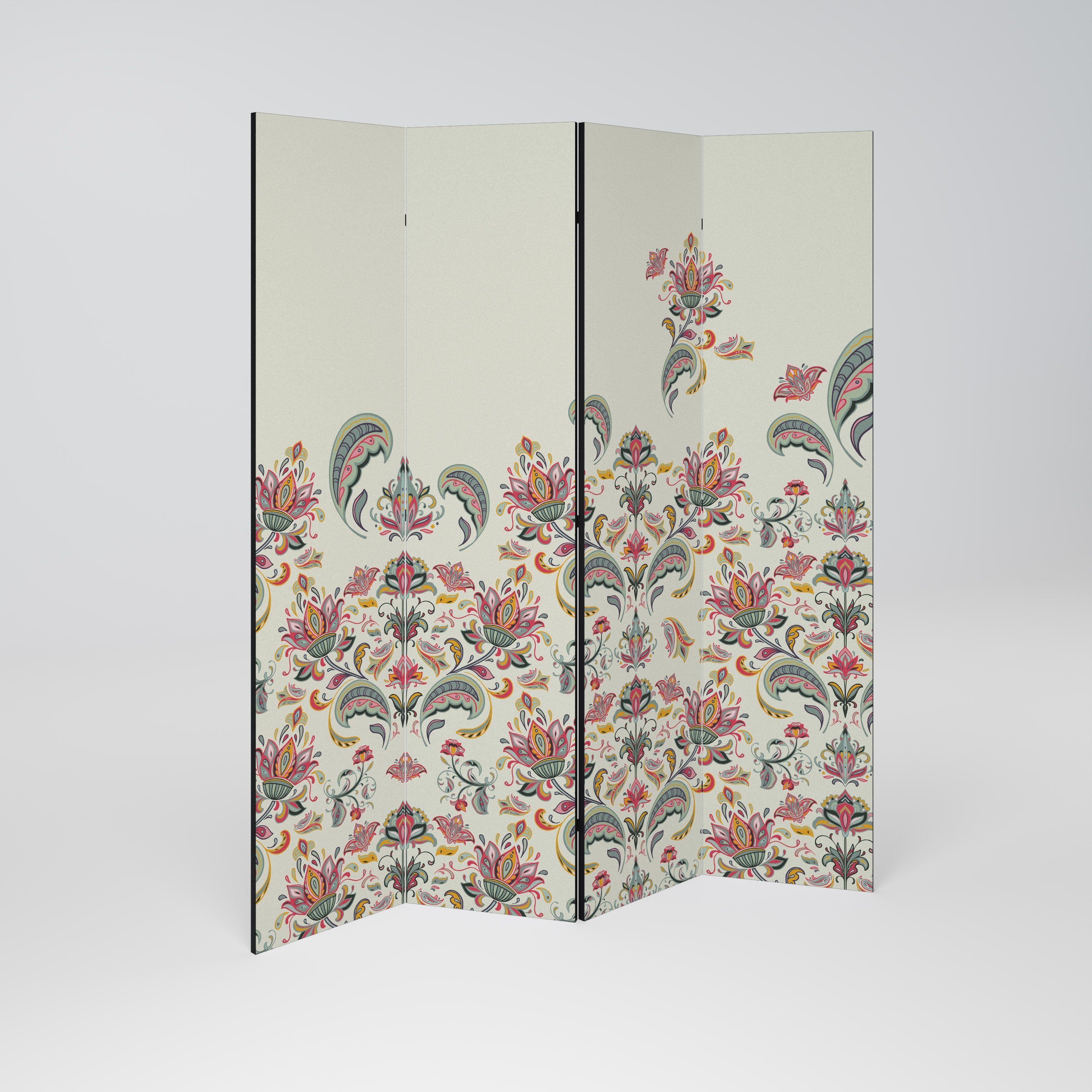 ORGANIC FOLKLORE 4-Panel Room Divider