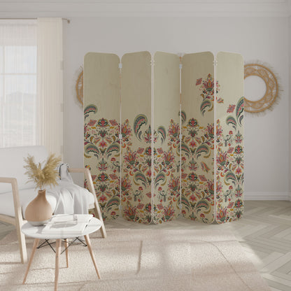 ORGANIC FOLKLORE 5-Panel Plywood Room Divider